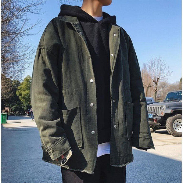 Lapel Tooling Men's Loose jacket
