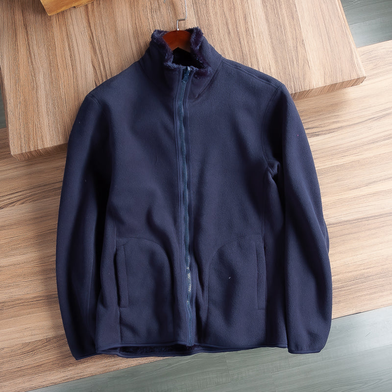 Outdoor Coral Fleece Double-sided Fleece Hooded Jacket
