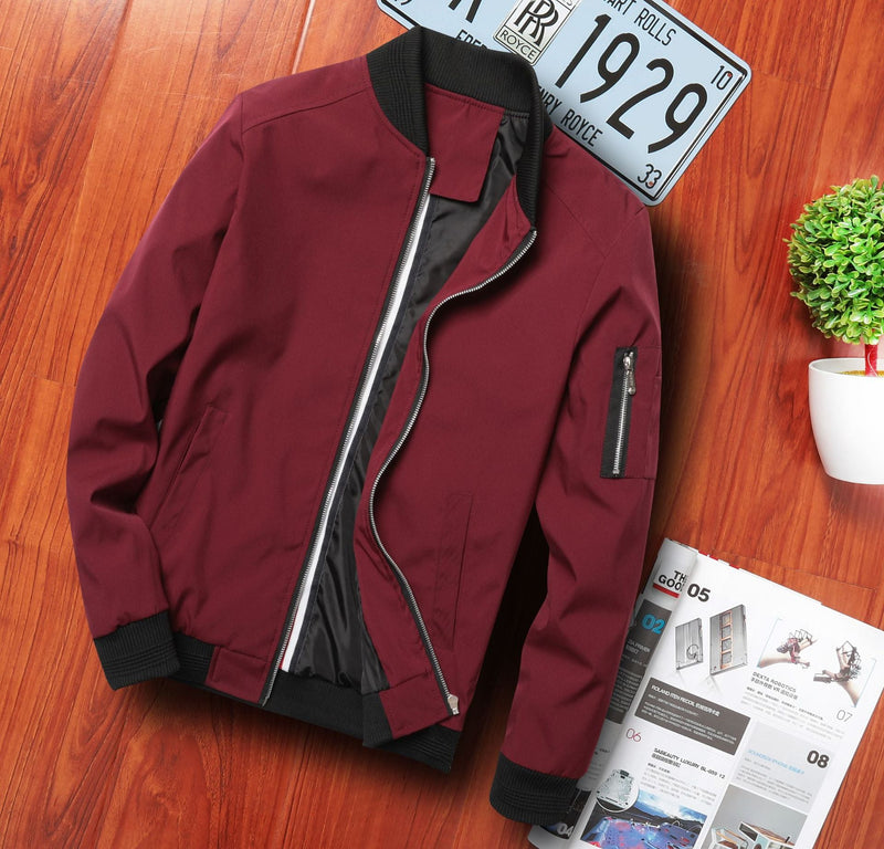 Men's casual bomber jacket