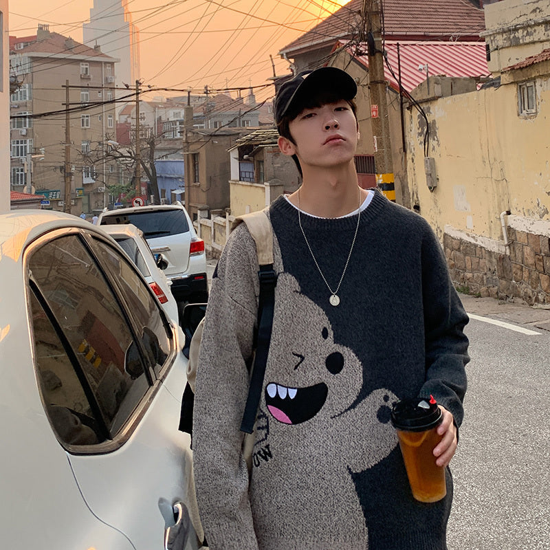 Trending Personality Bear Bottoming Sweater