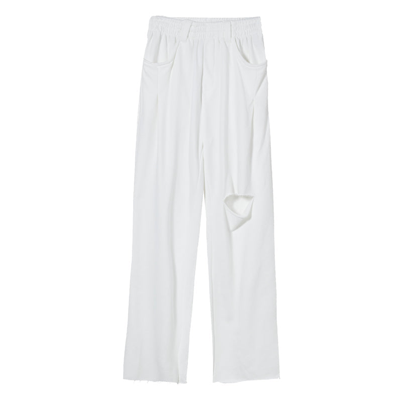 Men's Simple Wide Leg Straight Loose Casual Sweatpants