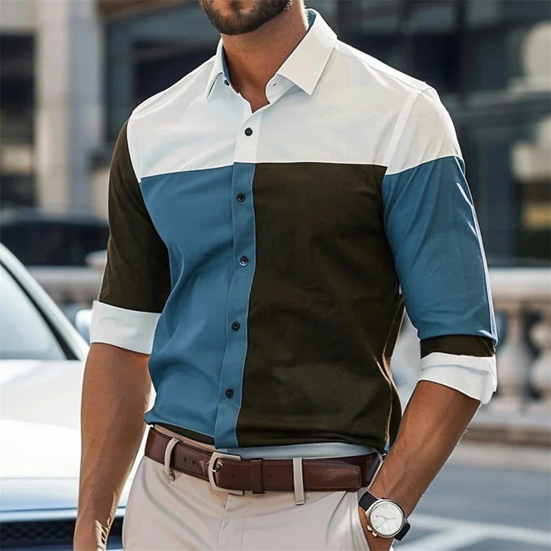 Single Breasted All-matching Shirt Men