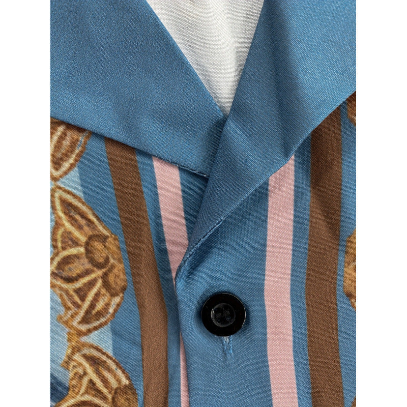 Men's Shirt Suit Yards 3d Digital Printing summer set