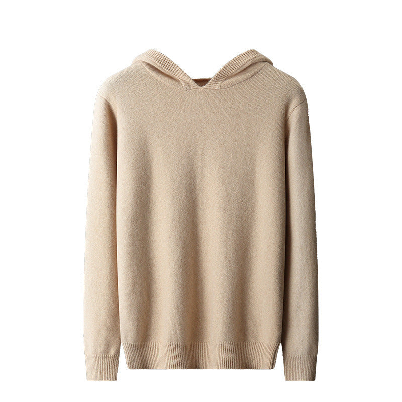 Cashmere Hooded Thickened Sweater Loose Men