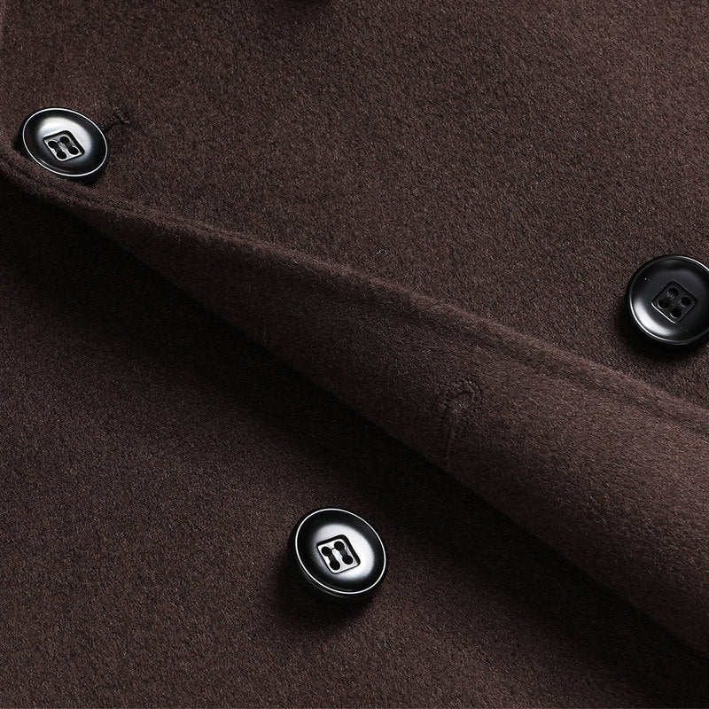 Winter Double-sided Woolen Coat Men