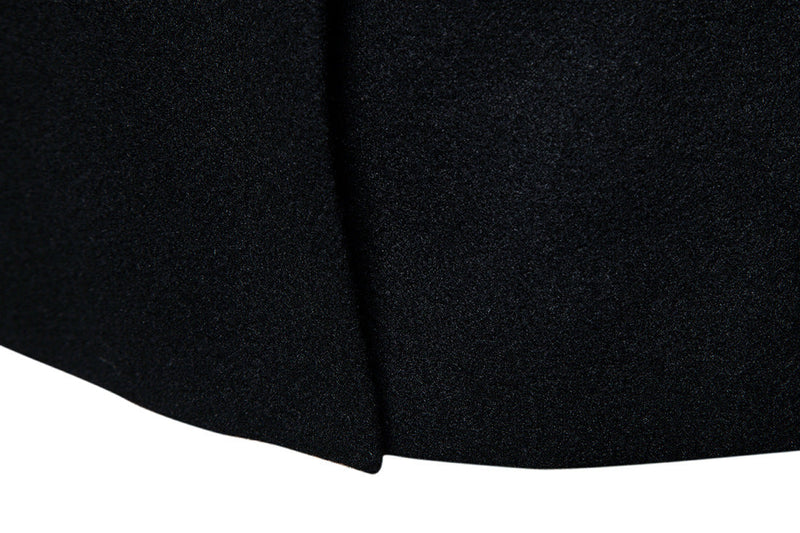 Men's Medium Length Woolen Coat