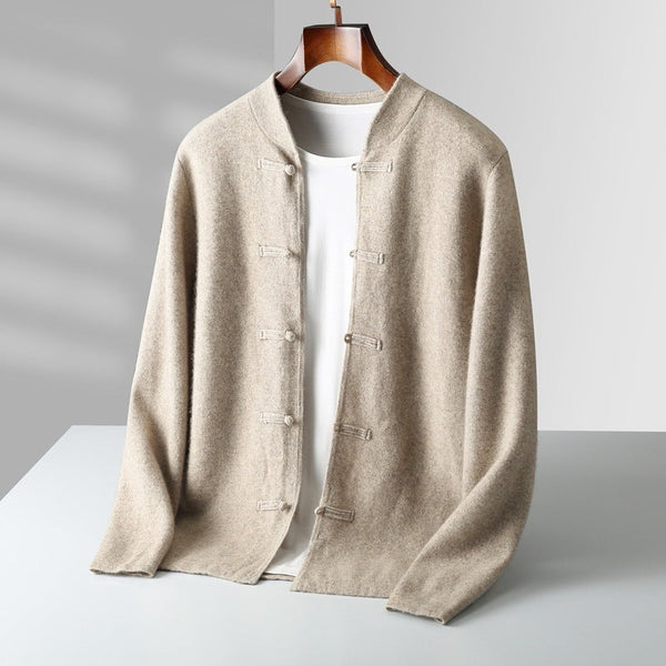 Button Warm Thickened Wool Coat