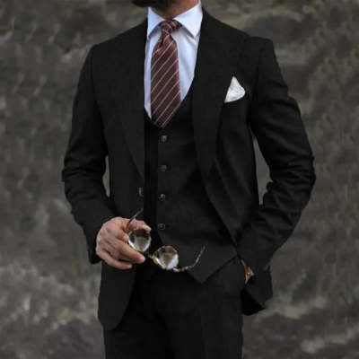 Business Casual Three-piece Suit Men