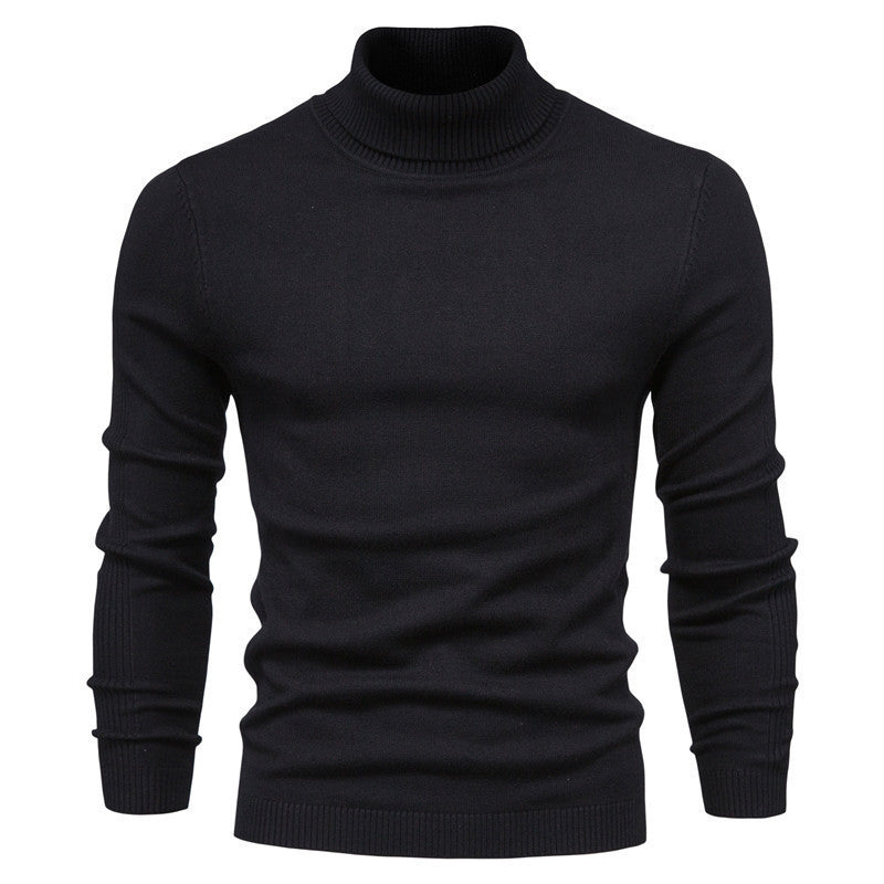 Men's Solid Color Pullover Sweater