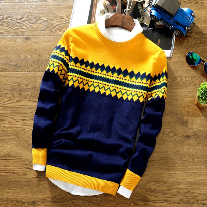 new round neck pullover sweater