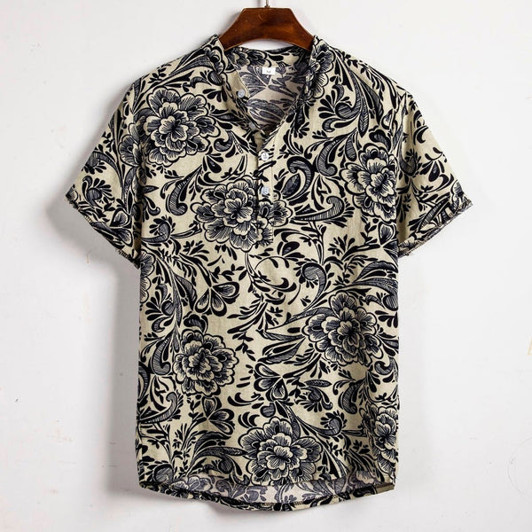 Men's Floral Short Sleeve Shirt