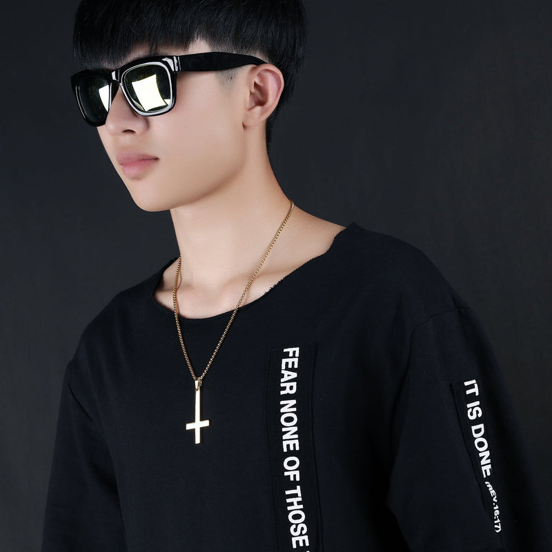 Inverted Cross Necklace