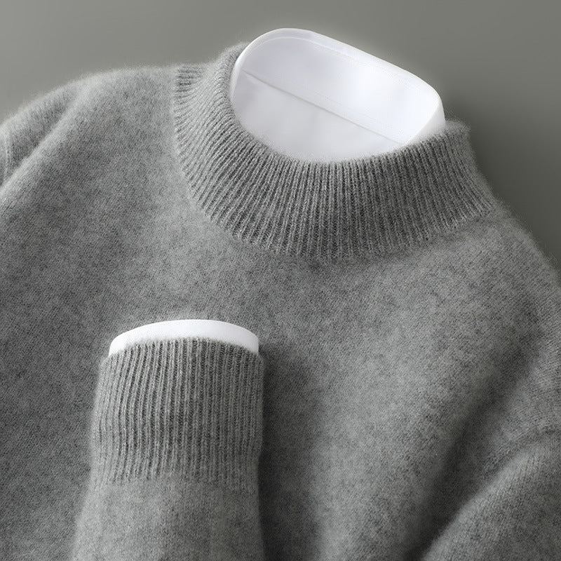 Men's Half-high Collar Thickened Loose Pullover sweater