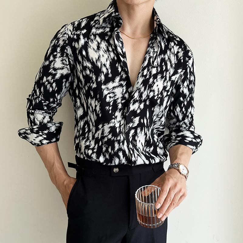 Men's Printed Slim Shirt