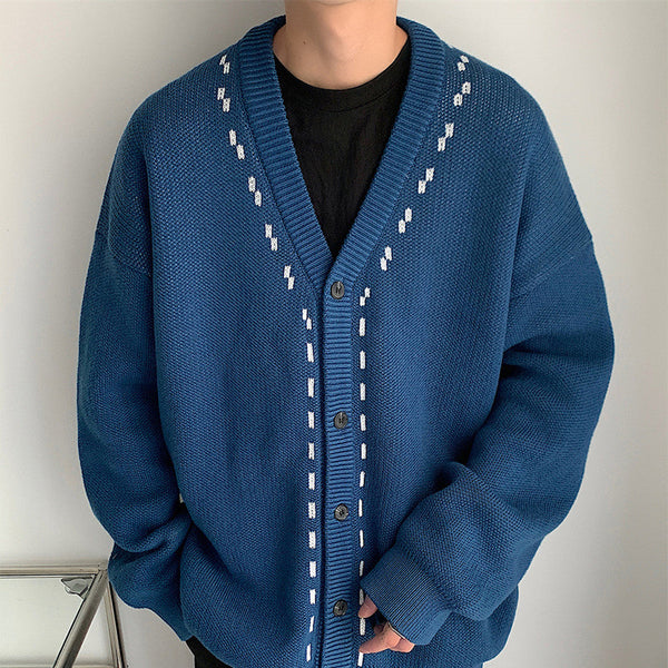 Literary Thickened cardigan Knitted Sweater