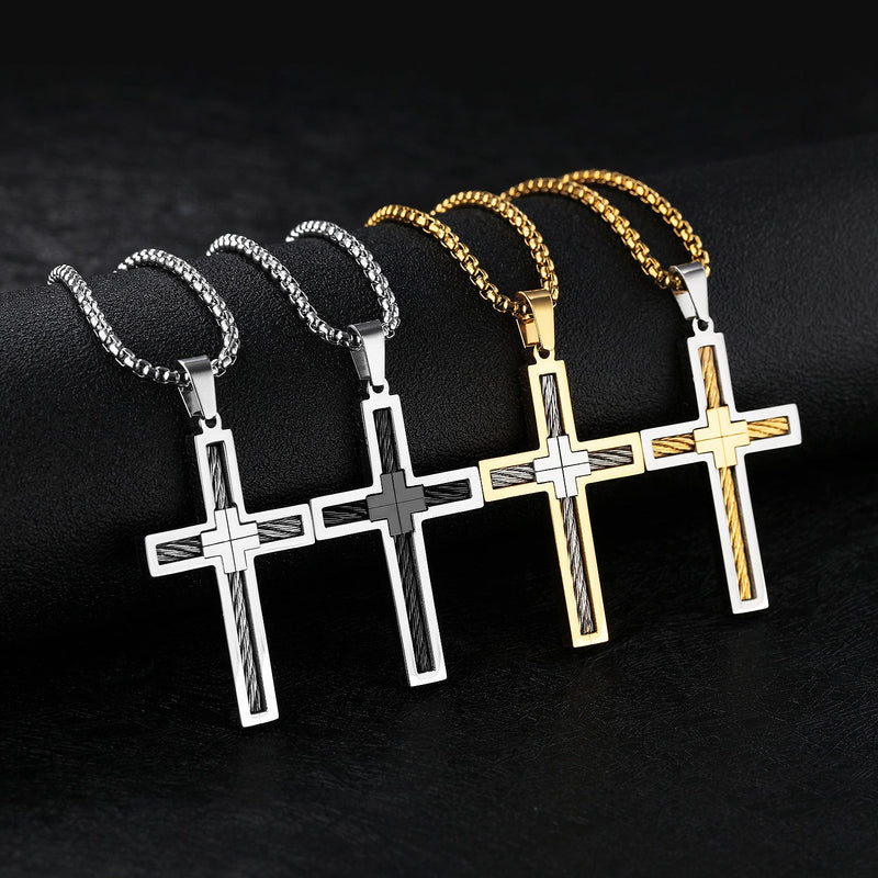 Cross Necklace Men