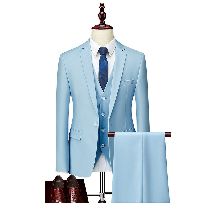 Men's Three-piece Suit Business Wear Formal Wear suit