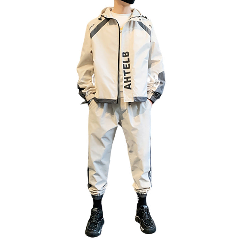 Workwear jumpSuit Men With Handsome Autumn Casual Sportswear Jacket