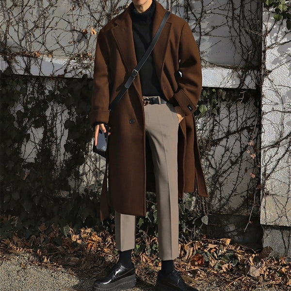men's Mid-length trench coat