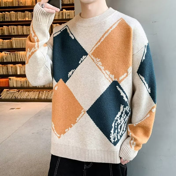 Casual Autumn And Winter Thickened Sweater Men