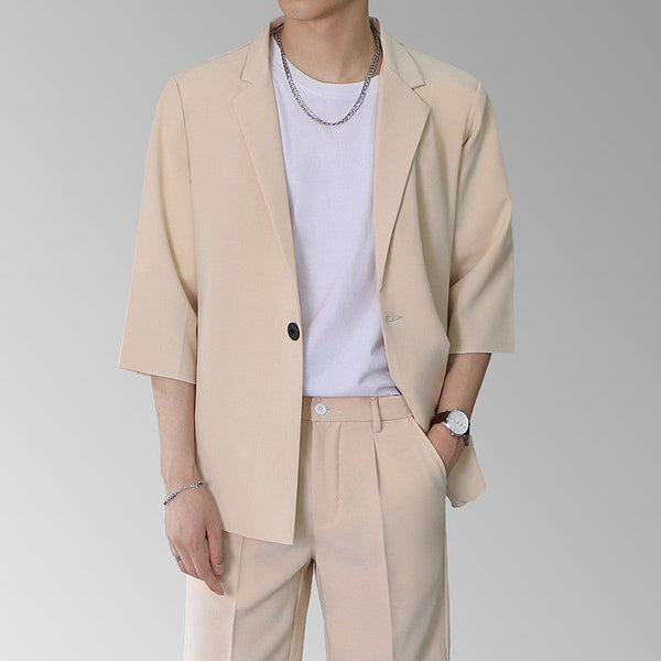 Men's Trend Solid Color Casual Jacket