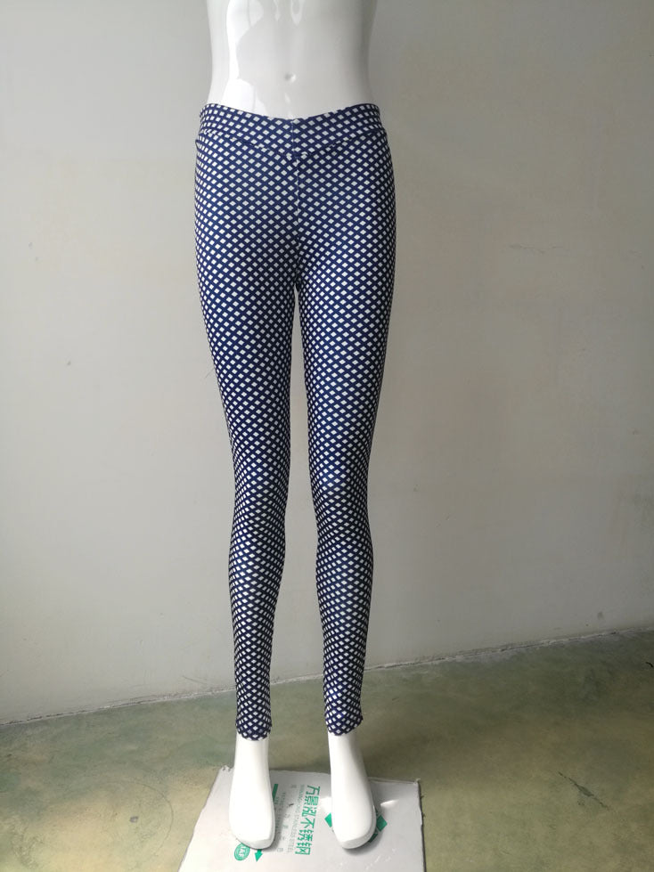 Sexy women explosive fashion wave point sports leggings pants
