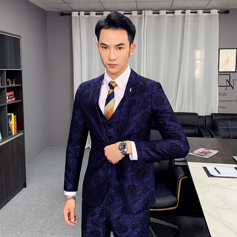 Groom Wedding Dress Suit Three-Piece