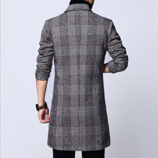 Men's Mid-length Coat Youth Plus Size Jacket