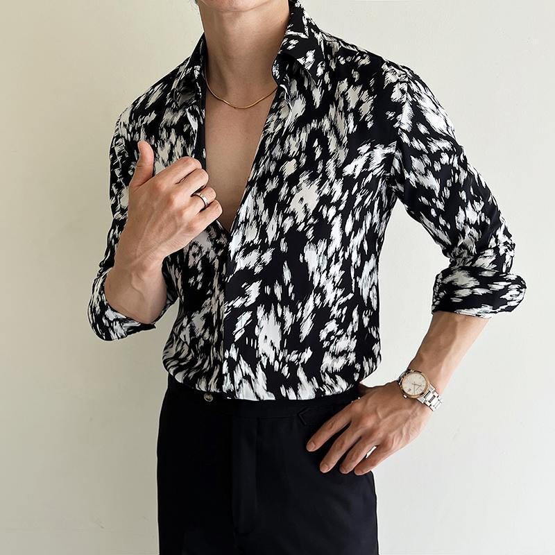 Men's Printed Slim Shirt