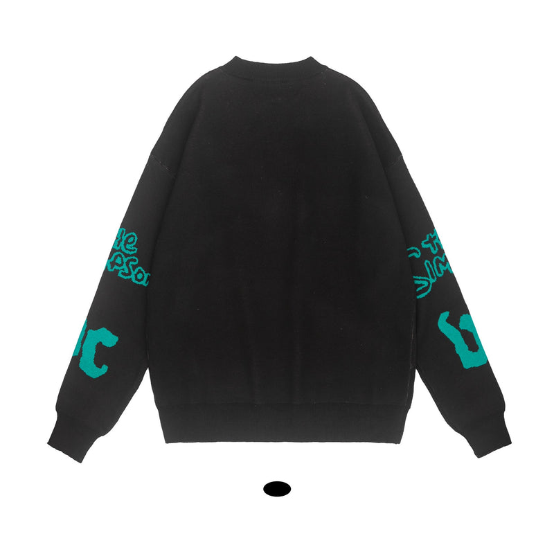 European And American Street Thin Couple Sweater