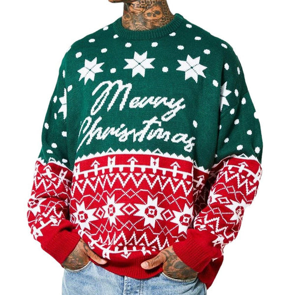 Autumn And Winter Knitwear Christmas Jacquard Loose Pullover sweater