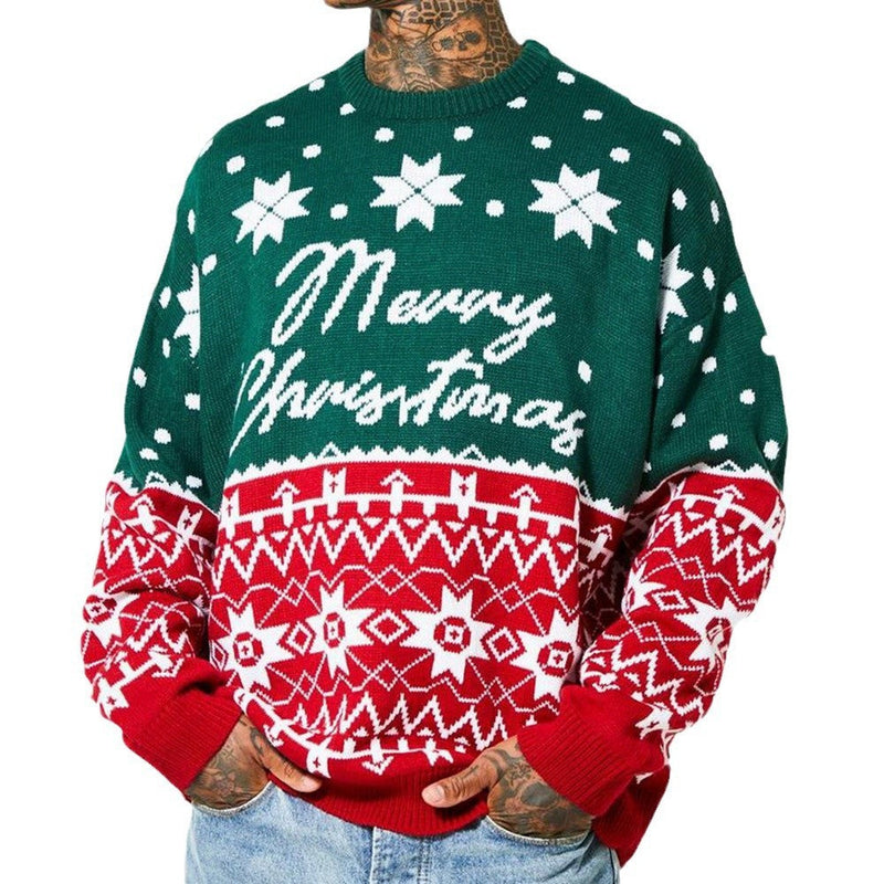 Autumn And Winter Knitwear Christmas Jacquard Loose Pullover sweater