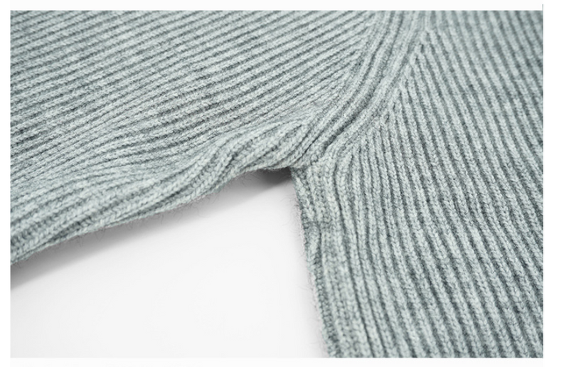 Autumn Winter New Fund Pure Color Knit Cardigan Coat