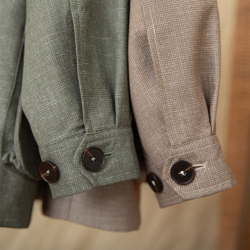 Thin Non-ironing Retro Petty Cash Suit Jacket