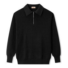 Men's Long Sleeve Polo Collar Sweater