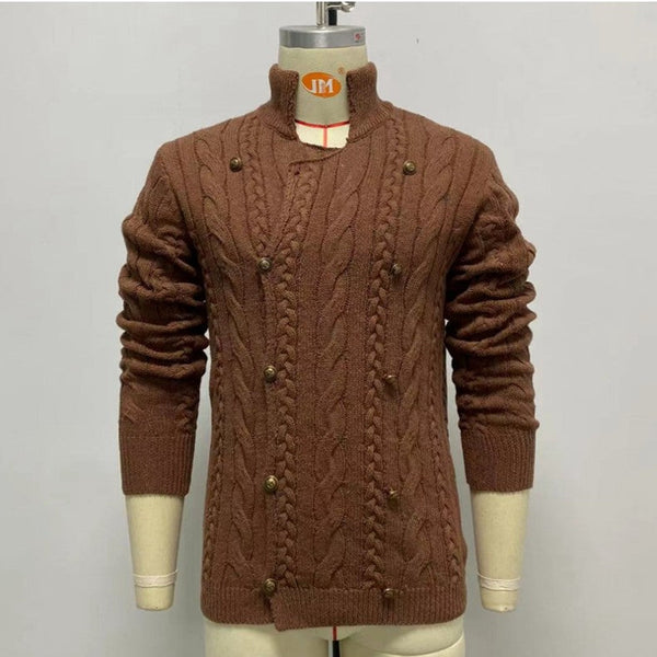 Long Sleeve Double Breasted Cardigan Sweater