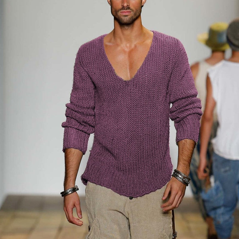 Autumn And Winter Men's Pullover Knitted Sweater