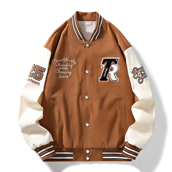 Men's All-match Fashion Loose Couple Baseball Uniform Coat