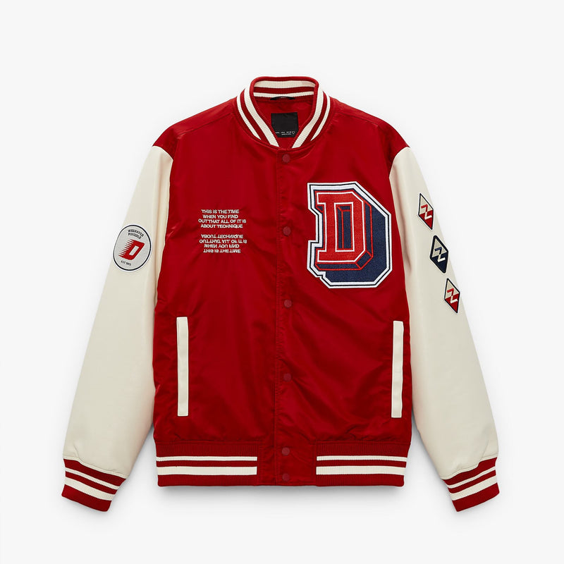Mens Baseball Collar Embroidered Fashion Aviator jacket