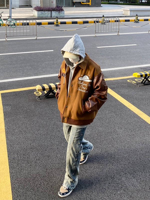Loose Padded Puzzle Jacket Men