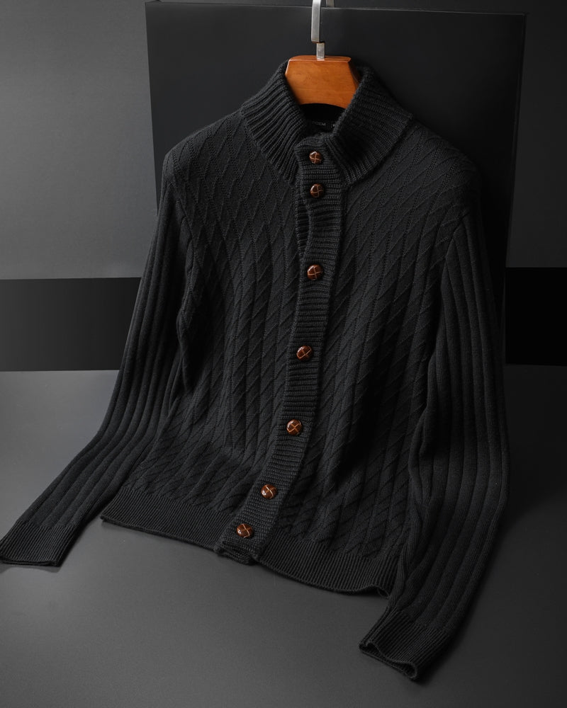 Knitted Sweater Button up Men's Cardigan Coat
