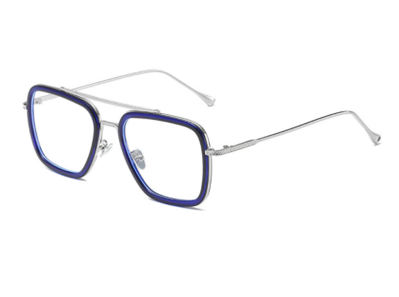 Flat Mirror Retro Men's And Women's Iron Man Glasses