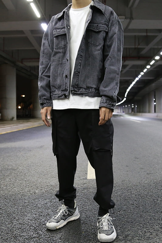 Men's Grey Denim Jacket
