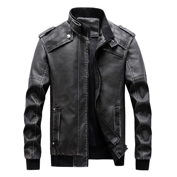 Men's PU Motorcycle Leather Jacket