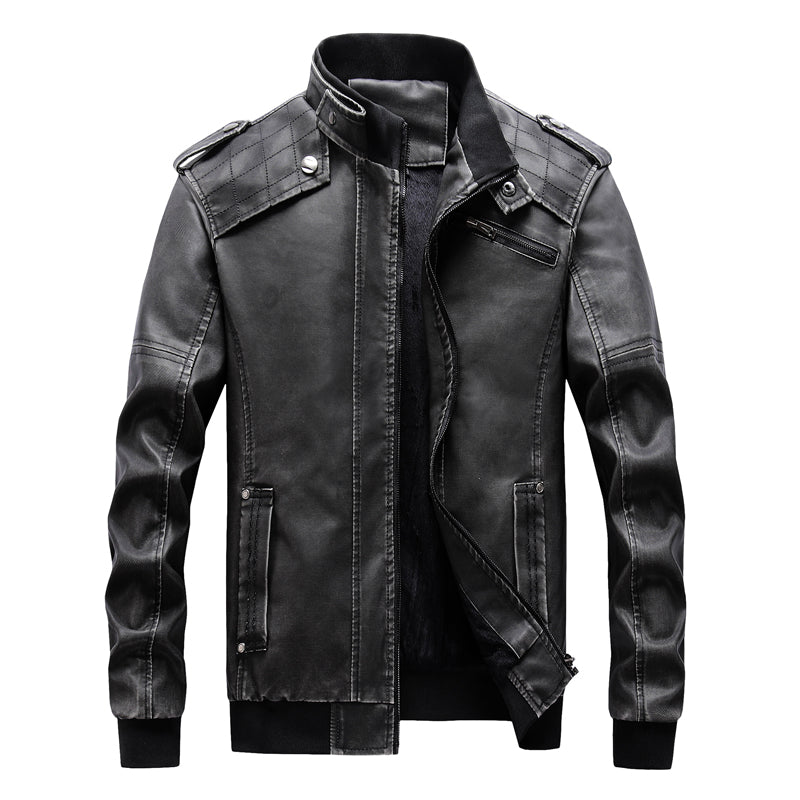 Men's PU Motorcycle Leather Jacket