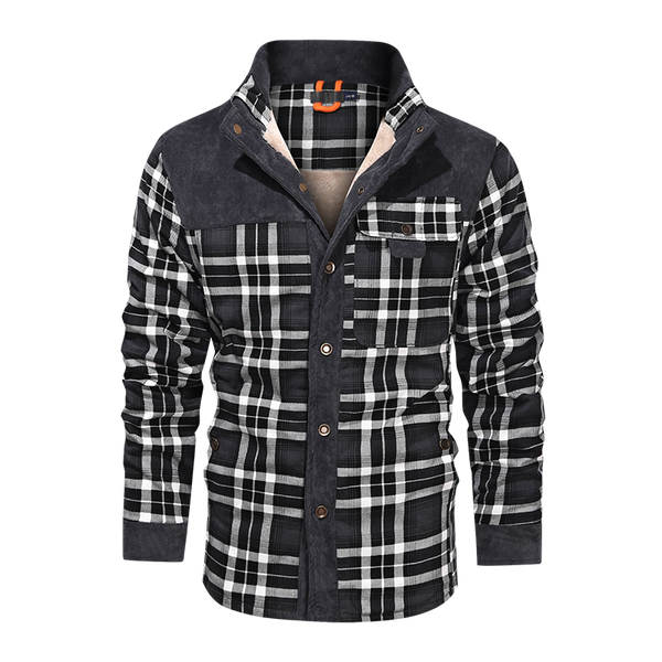 Men Warm Jacket Fleece Slim Fit Autumn Winter Jacket