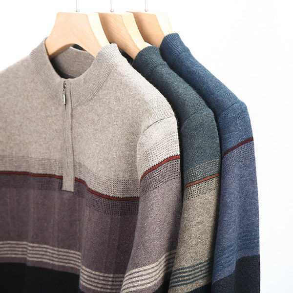 Men's Thickened Long-sleeved Sweater