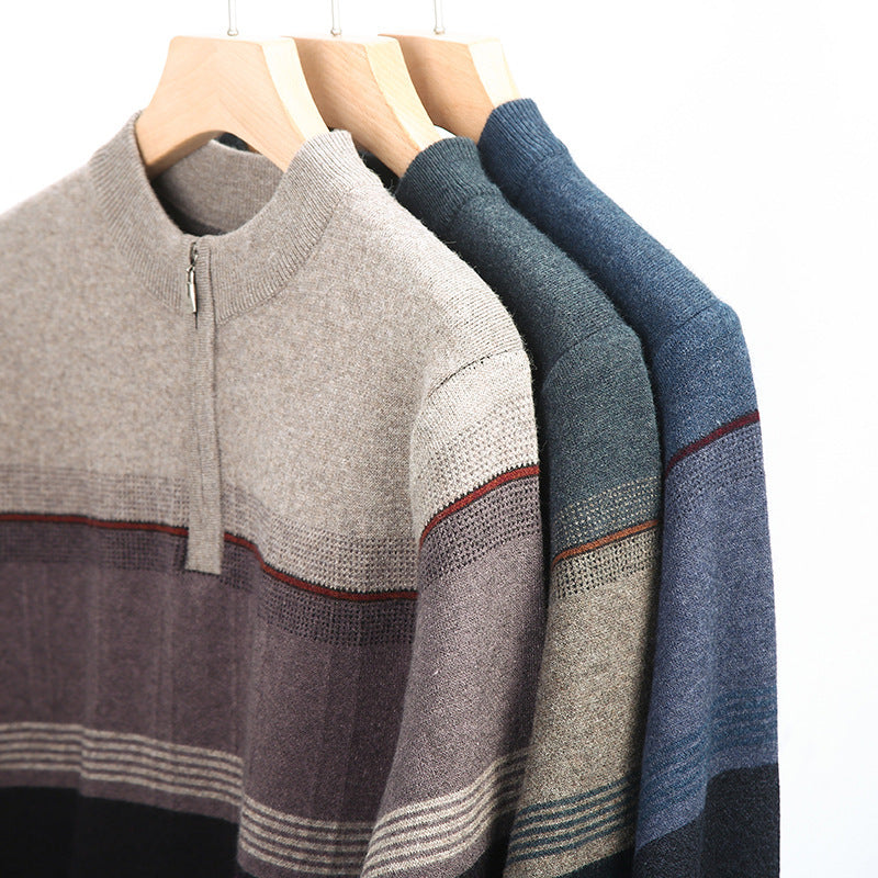 Men's Thickened Long-sleeved Sweater