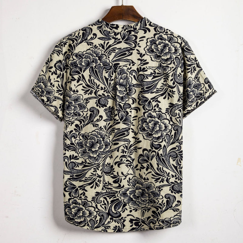 Men's Floral Short Sleeve Shirt