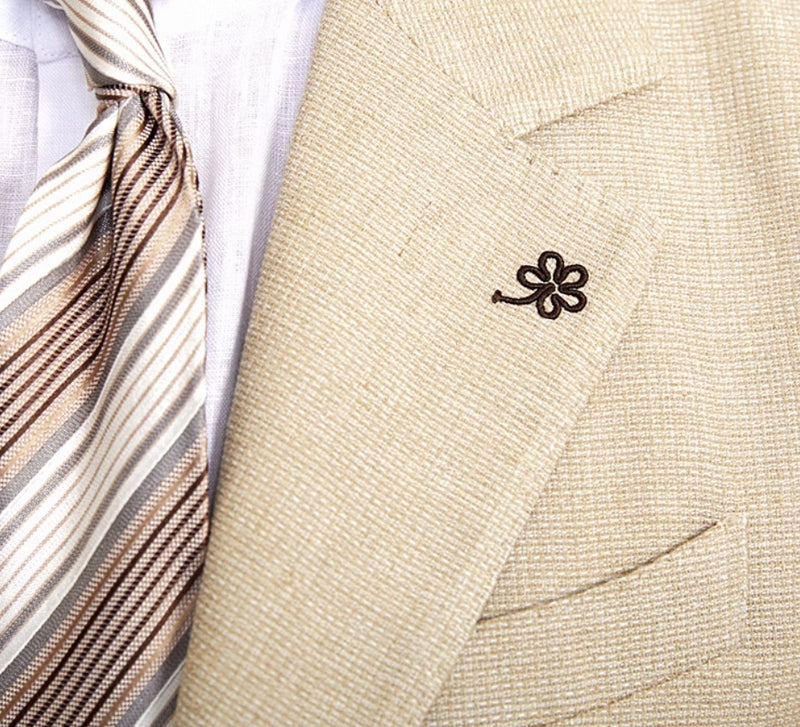 Commuter Cotton And Linen Textured Single-breasted Suit British Breathable blazer